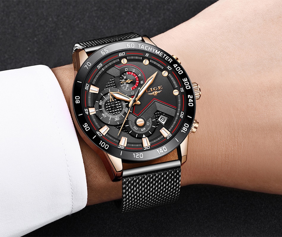 Men's Classic Quartz Waterproof Watches