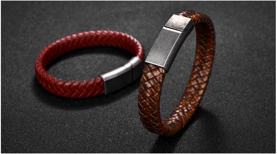 Men's Simple Leather Bracelet