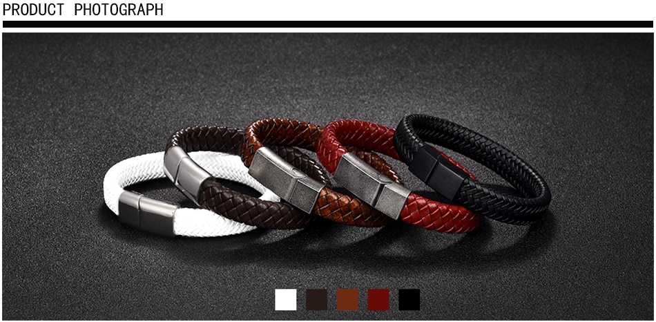 Men's Simple Leather Bracelet