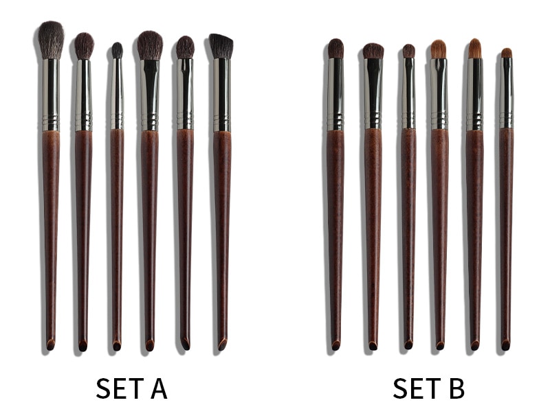 Ultra Soft Goat Hair Eye Makeup Brushes 6 Pcs Set